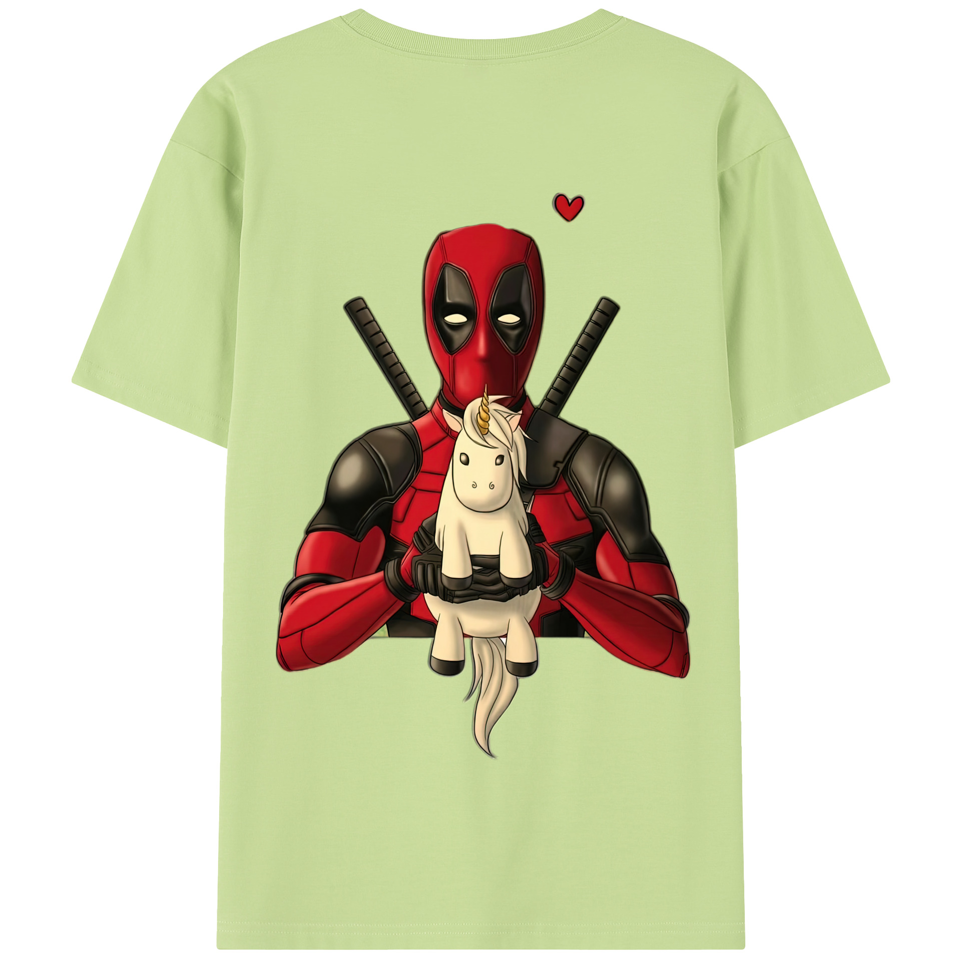 （画像用） Deadpool デッドプール 綿100％半袖Tシャツ（背面プリント）